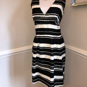 Black and White striped dress